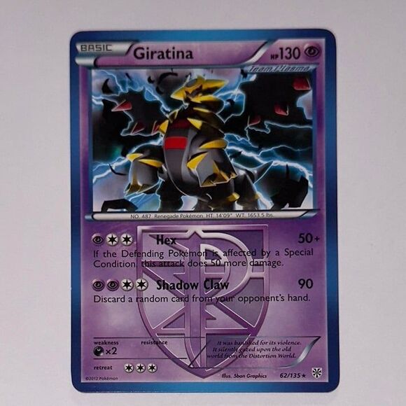 POKEMON CARD: Giratina #62/135 (Pokemon Plasma Storm) - Picture 1 of 2